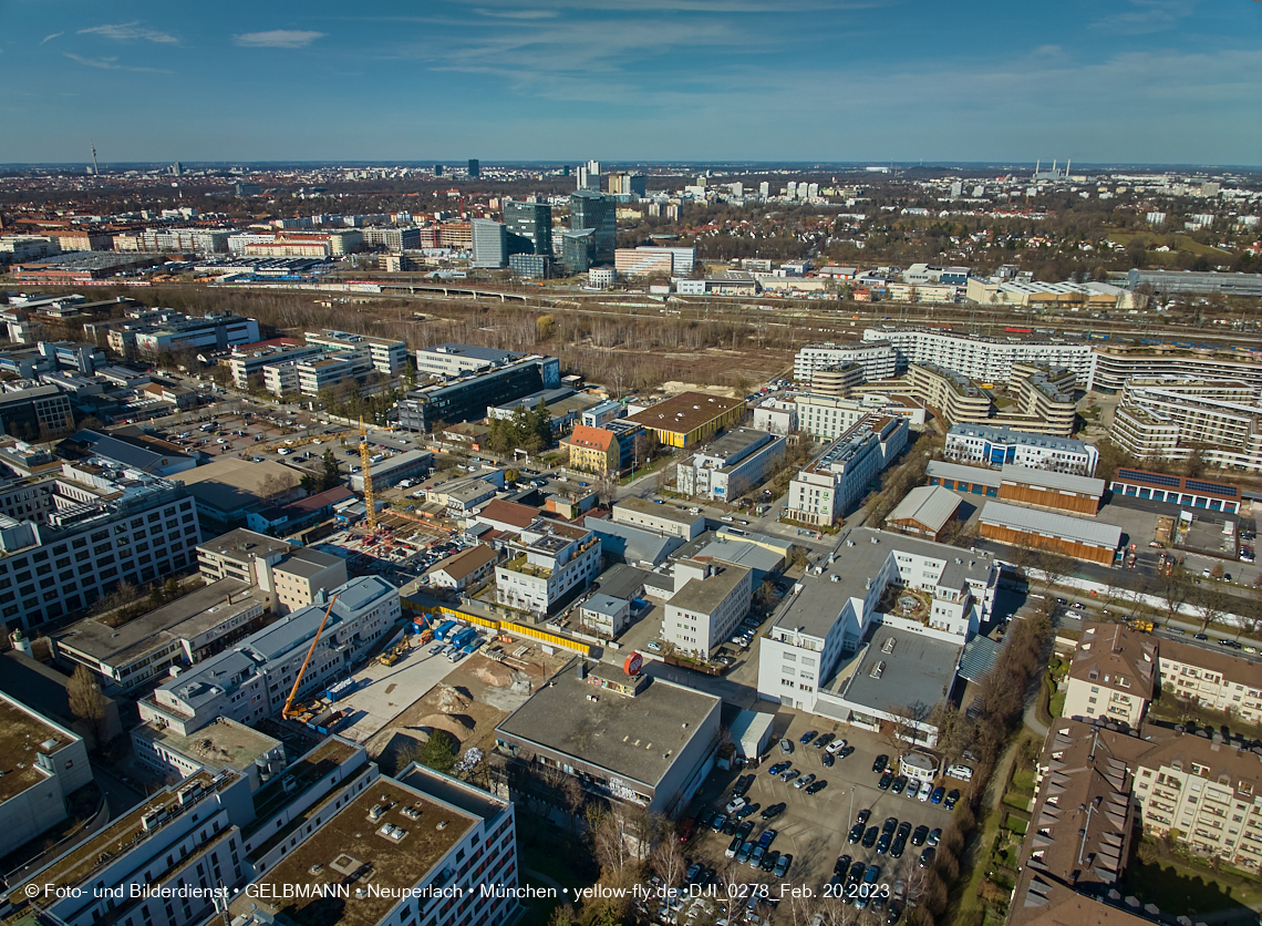 20.02.2023 - Copterfotos und Luftbilder von Berg am Laim